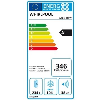 Whirlpool WNF 8T1 IW spotřeba energie